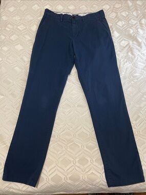 Frank + Oak Navy Straight Leg Pants